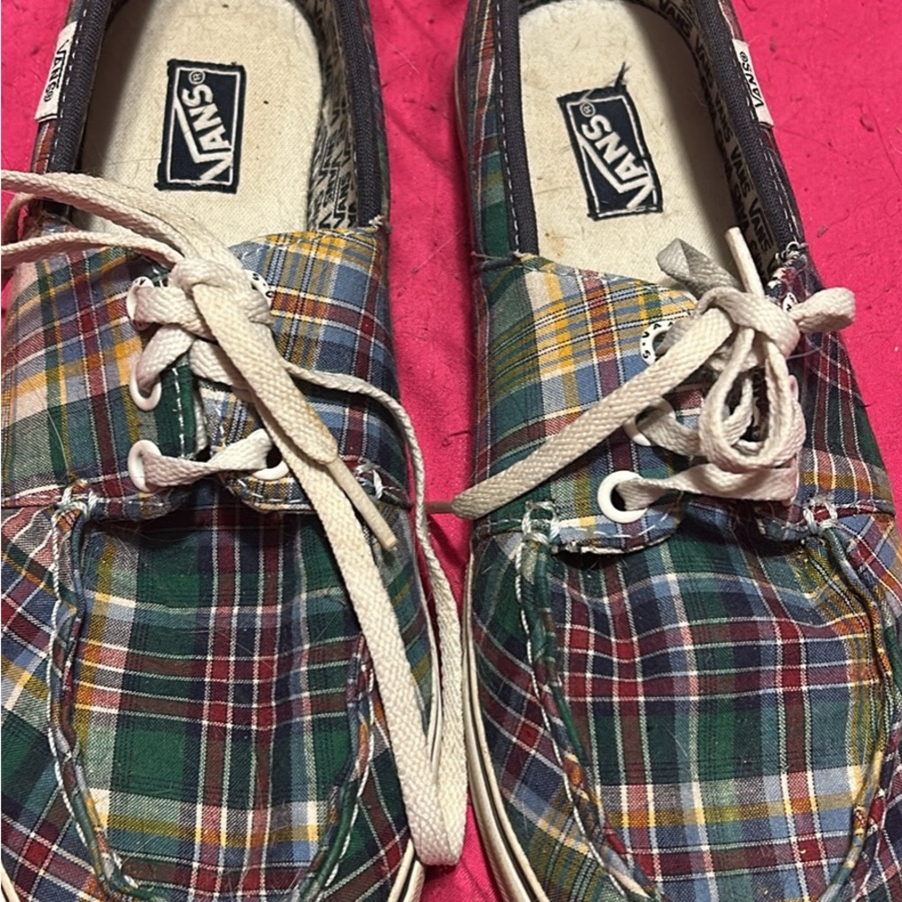 Vans Multicolor Plaid Canvas Sneakers